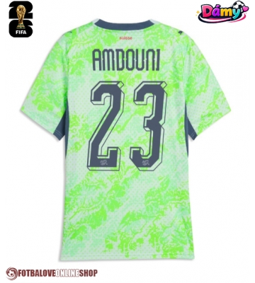 Švýcarsko Zeki Amdouni #23 Venkovní Dres pro Dámy MS 2026 Krátkým Rukávem